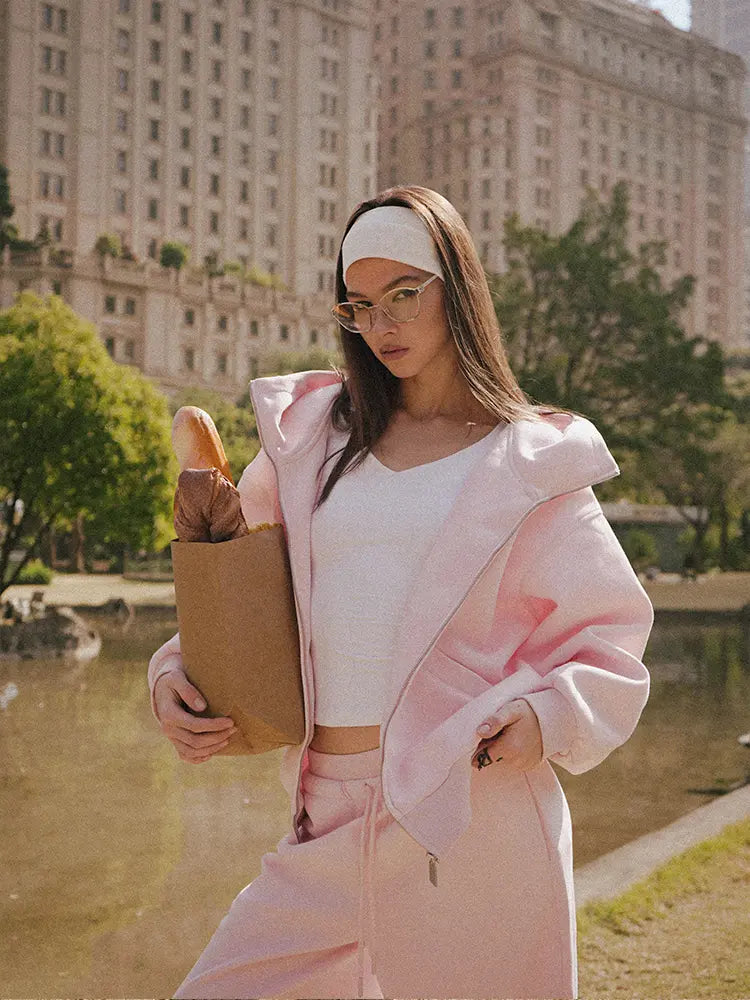 Oversized Cloud Zip Hoodie