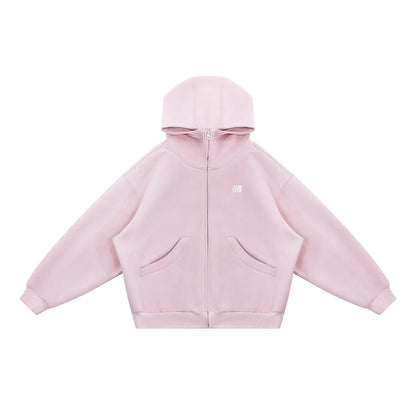 Oversized Cloud Zip Hoodie