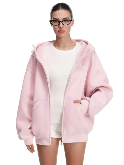 Oversized Cloud Zip Hoodie